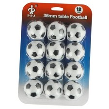 Pack of 12 Foosball Balls Mini Soccer Balls - Small Soccer Ball Replacements