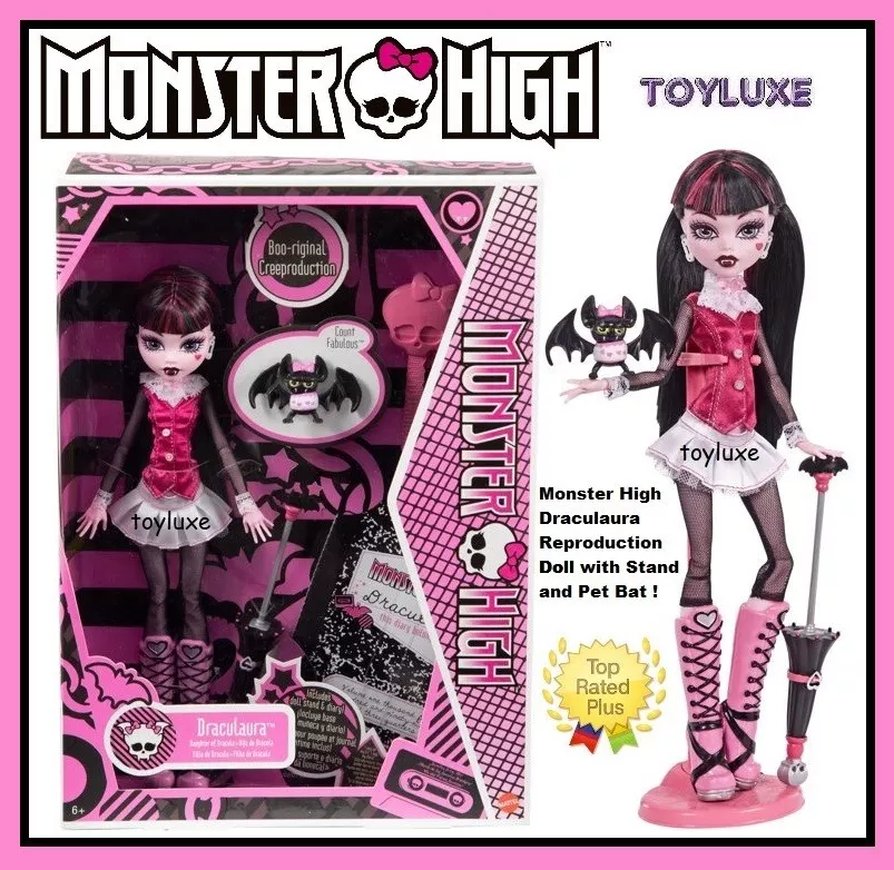 Monster High Draculaura Reel Drama Doll Pet Bat Poster Stand New 2022  Exclusive