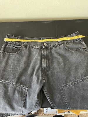 Rocawear Vintage Y2K Hip Hop Jay-Z Black Jeans Denim Shorts Men's