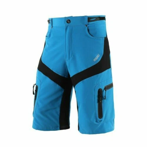 Culottes y pantalones cortos de ciclismo azules, para hombre