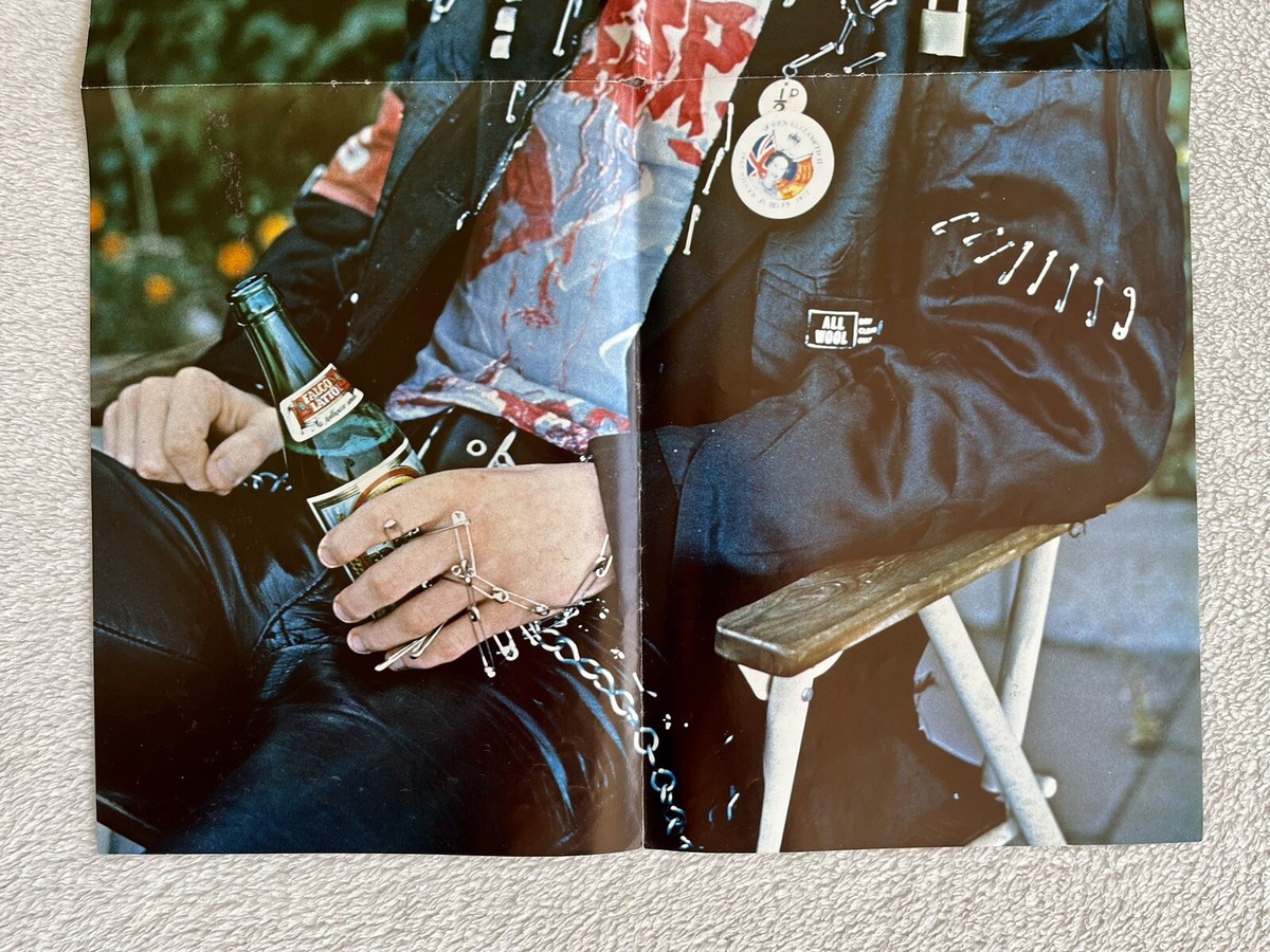 Sex Pistols 1977 Johnny Rotten Swedish Poster Magazine 1970s