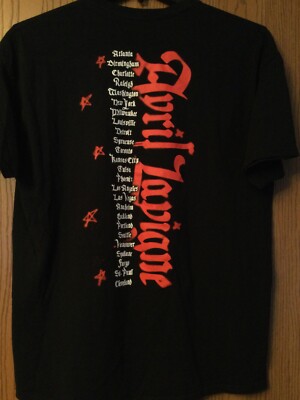 Avril Lavigne - “Love Sux” - 2022 Black Shirt - 2 Sided - XL