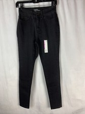 Time  Tru Size 4 NWT Womens Black High Rise Skinny Denim Jean Pants
