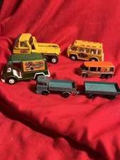 Car Lot MATCHBOX  Tonka Wild Wagon Bee Bus Mercedes truck, trailer used lesney