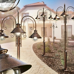 Aussen Steh Lampen Rostbraun Kandelaber Garten Laterne Hof Wege Poller Leuchten Ebay