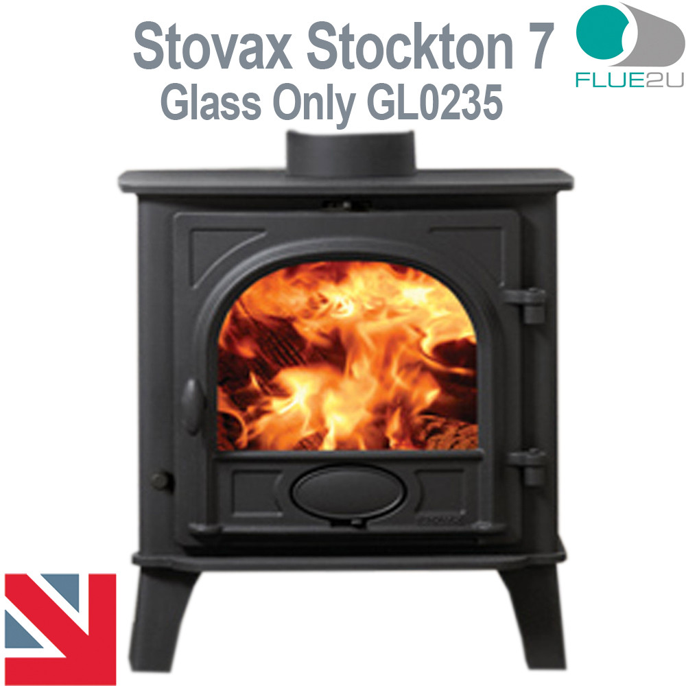 Stovax Stockton 7, Stove Glass GL0235 Direct Replacment Heat Resistant  Glass | eBay