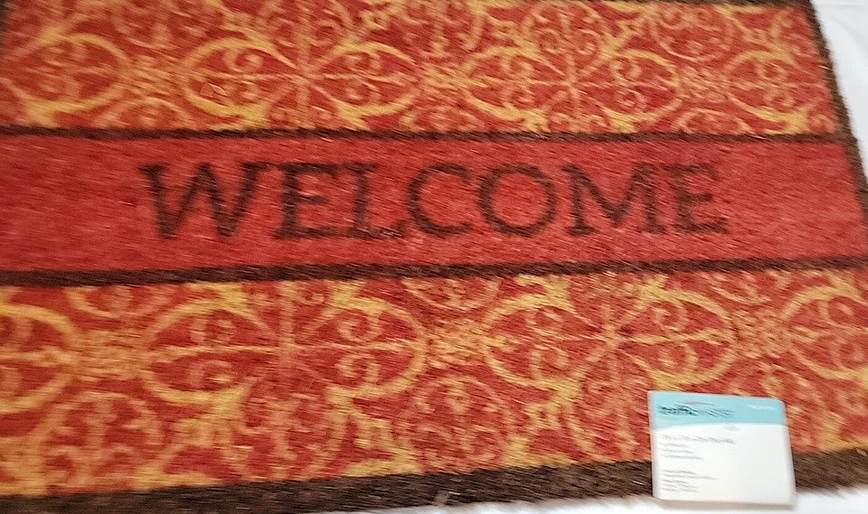 Trafficmaster Red Welcome Mat 18" x 30" Outdoor New Door Mat - Image 2 of 4