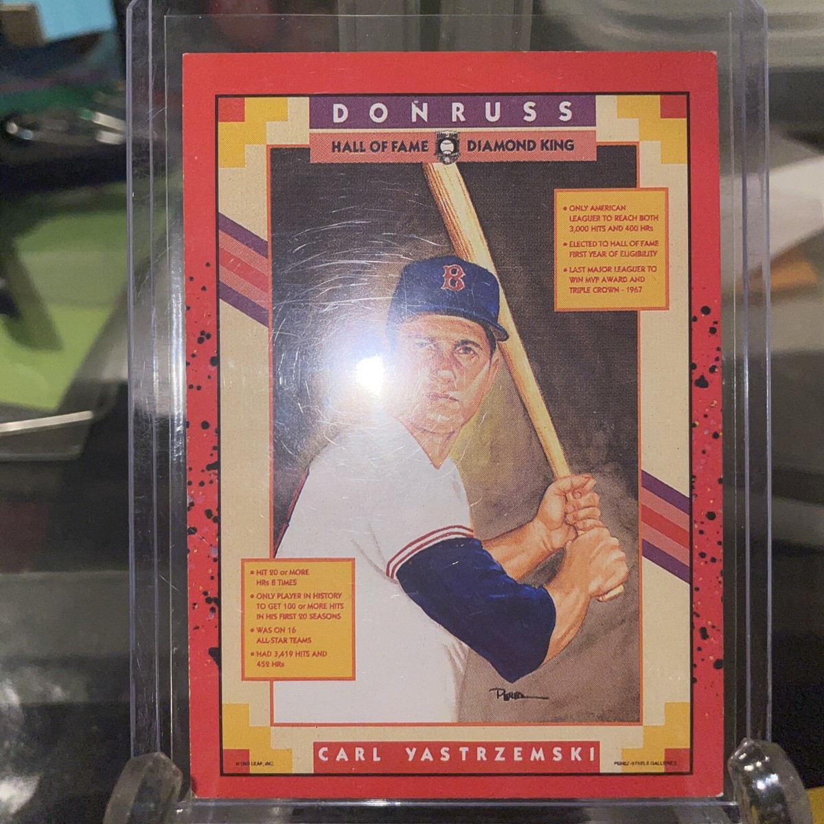 👍 1990 Donruss Puzzle Baseball Card #588 Carl Yastrzemski🔥 no