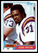 1981 Topps Eddie Payton Minnesota Vikings #304