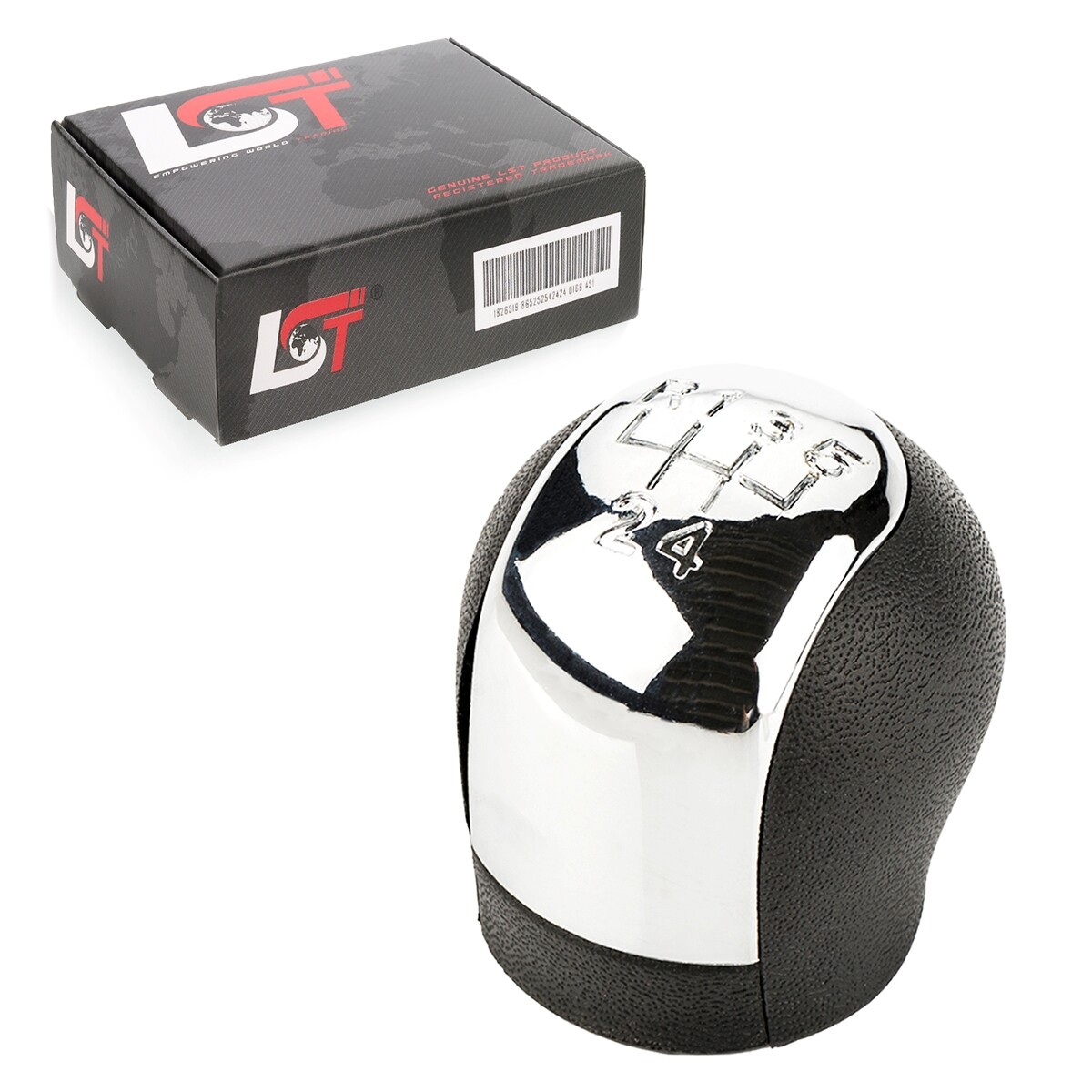Black Gear Shift Knob Chrome Emblem 5 Gear for OPEL VECTRA C