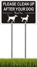 Clean Up After Your Dog Sign 11.8"x 7.9", Sign-01A