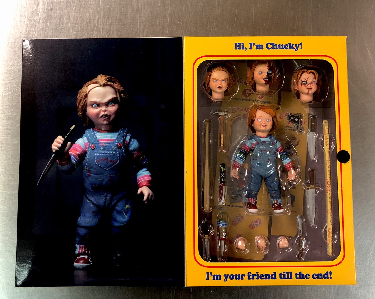 NECA HORROR CHUCKY 8” ULTIMATE ACTION FIGURE GOOD GUYS HE