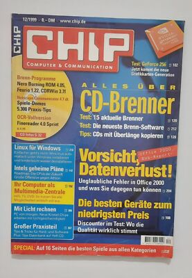 CHIP 12/99 Zeitschrift 1999