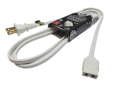 Replacement 6ft Power Cord for Vintage Solid State TV Stereo Radio 2-Prong Pin