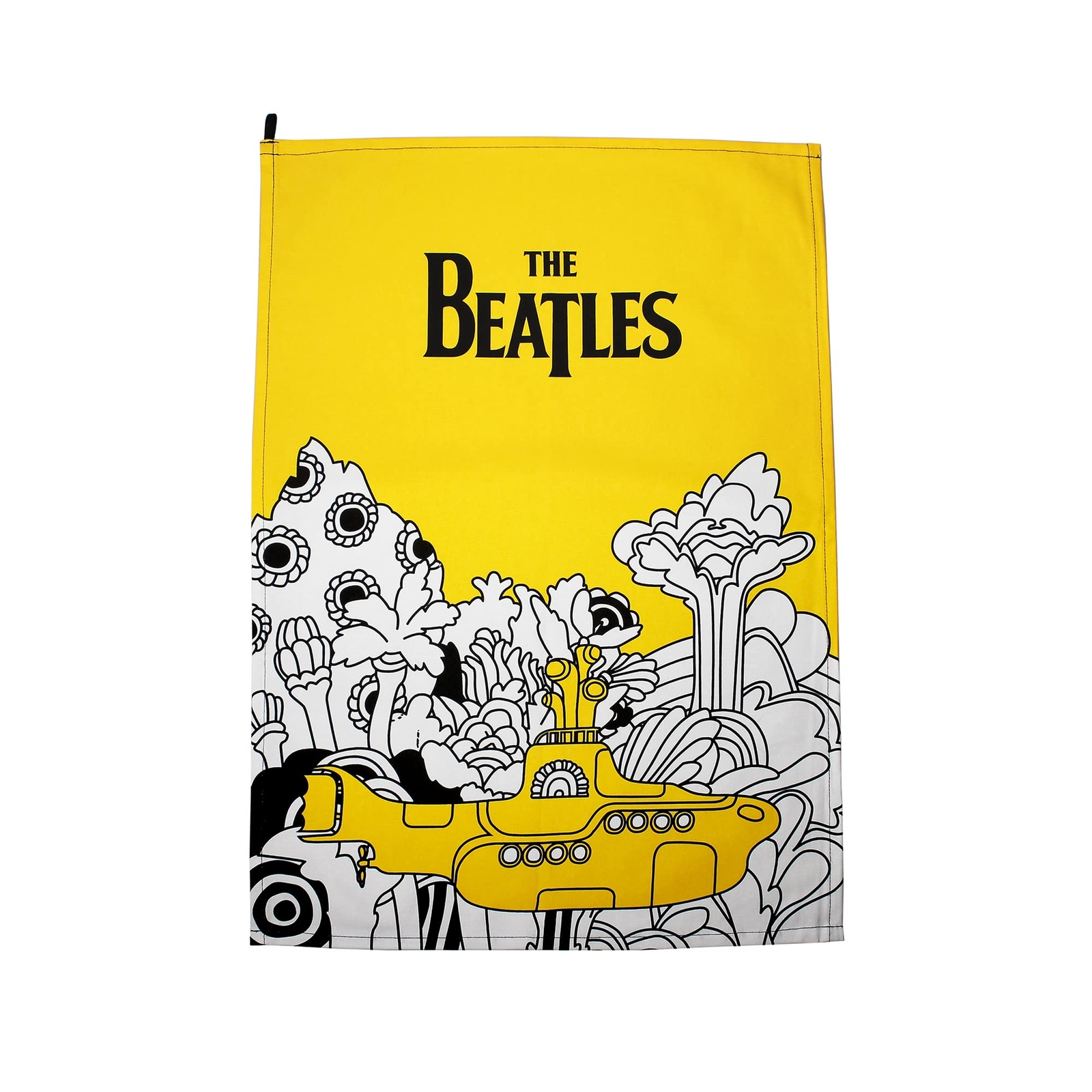 BEATLES Tea Towel (Recycled Cotton) - The Beatles (Yellow Submarine) ACC NUOVO