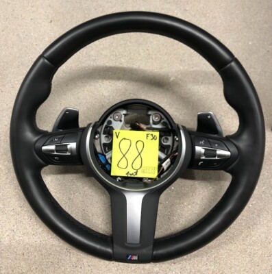BMW M-Tech Vibration F15 F16 F20 F22 F30 F32 F80 F85 Leather Steering Wheel # 88