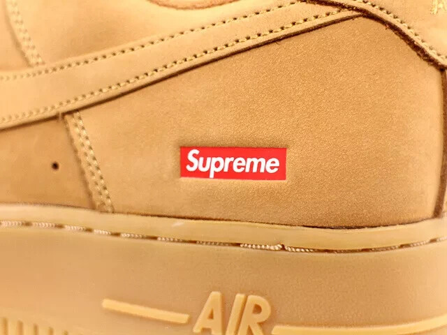 Supreme × Nike Air Force 1 Low Flax / Wheat DN1555-200 Men's US4