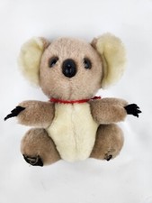 Vintage R. Dakin Koala Bear Plush 1976 Stuffed Animal Brown White Zoo - Damage