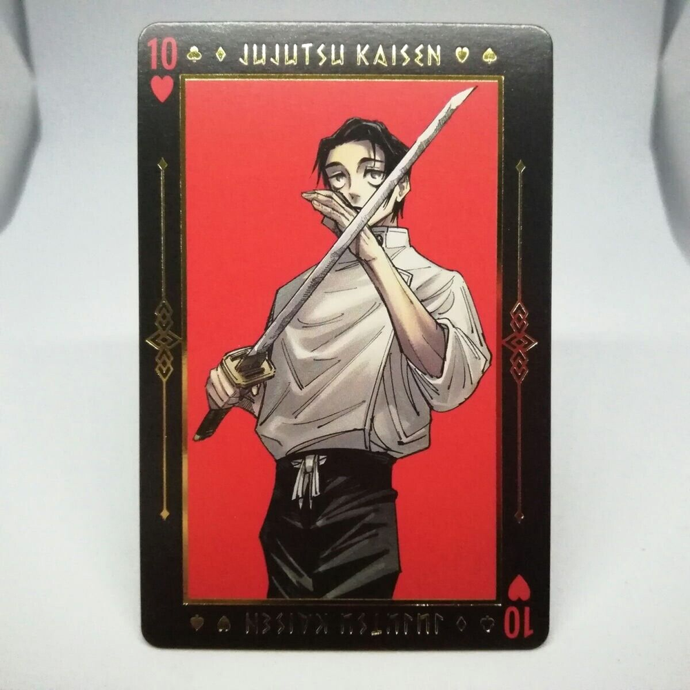 Okkotsu Yuuta 10 heart Jujutsu Kaisen foil stamping Playing Card JUMP MAGAZINE