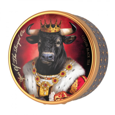 Year Of The Royal OX Ceylon Black Tea King 40g  GIFT TIN Symbol  Limited Edition
