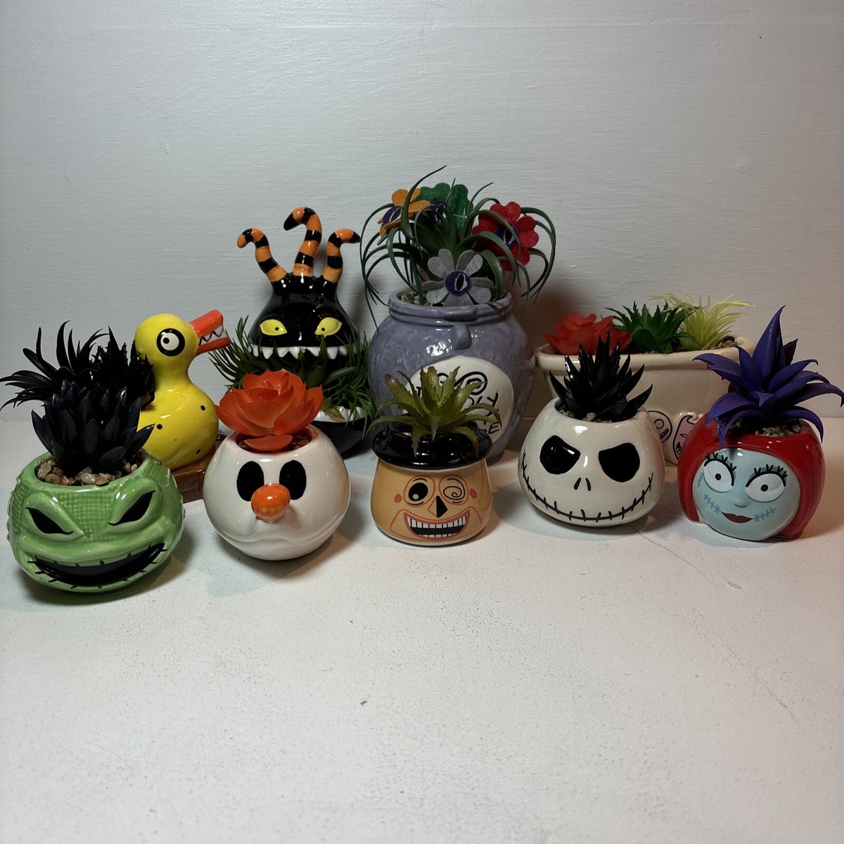 The Nightmare Before Christmas Faux Succulents Halloween Decor Sally Duck  Zero