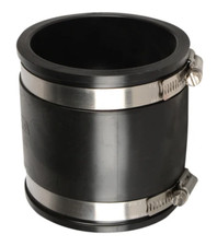 3"  Rubber Coupling 82mm Soil Drain Pipe Repair Fitting With Clips Cast Iron