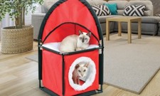 Soft Cozy  Stylish Cat Play House  Pet Indoor Outdoor Playing House