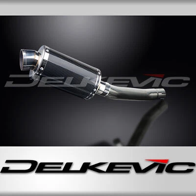 SUZUKI GS500 GS500E GS500F 1989-09 Echappement Silencieux 225 Ovale Carbon PISTE - Photo 1/4