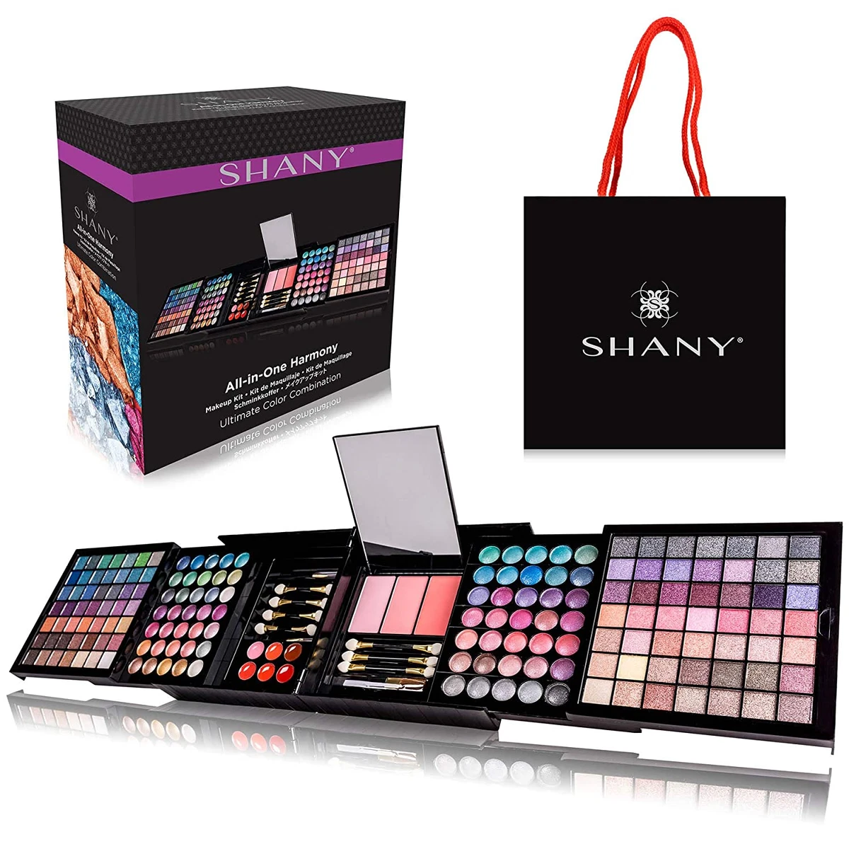 Kit De Maquillaje Para Makeup Profesional Sombras Brillo Rubor Brochas Mujer