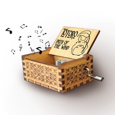 Melodiebox : Path of the Wind Totoro Wooden Music Box with Hand Crank Spieluhr