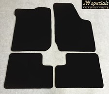 Fußmatten Autoteppiche für Opel Kadett D  1979-1984 schwarz 4teilig Absatzschutz