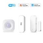 Tuya Smart Life WiFi Wireless Door Window Sensor PIR Motion Detector T&H Sensor