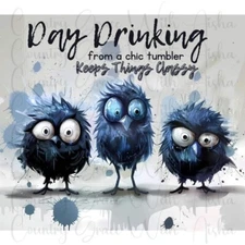 20oz Skinny Tumbler Sublimation Transfer Day Drinking Ready To Press