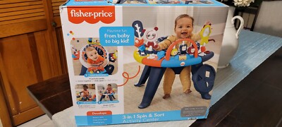 FISHER-PRICE 3-in-1 Spin Sort Infant Activity Center and Toddler