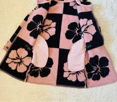 Alba Rosa Blanket Coat Hibiscus Foodie Free Size | eBay