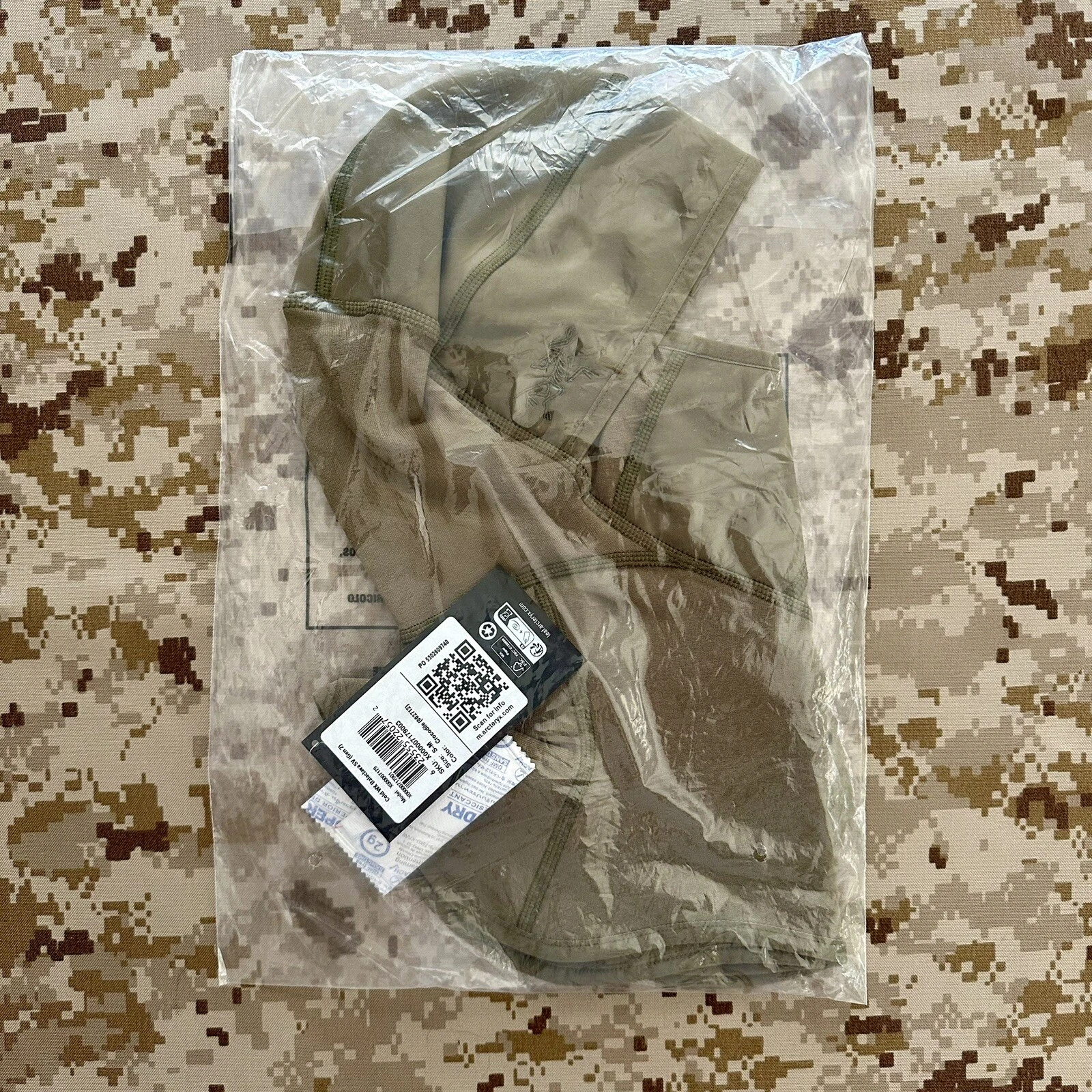 Arc’teryx LEAF Cold WX Balaclava SV CROCODILE Small Medium