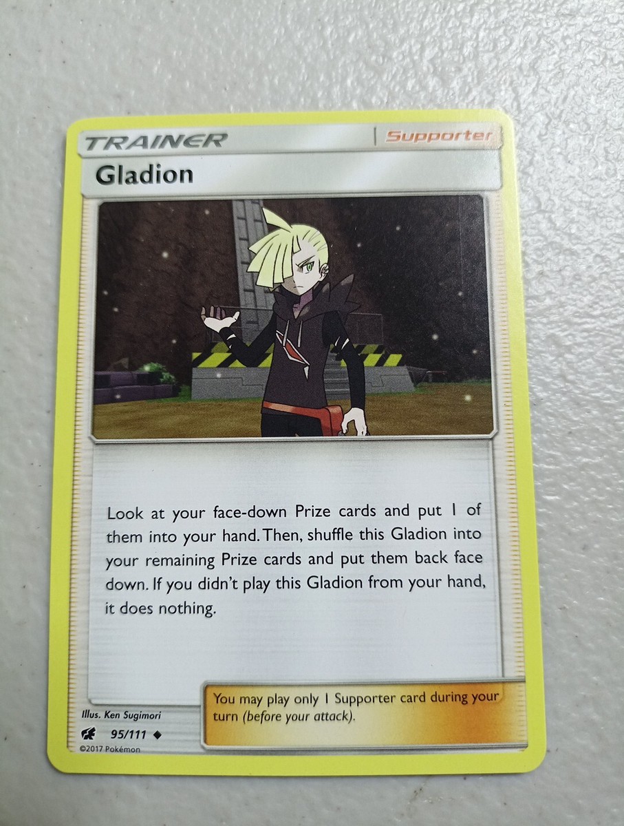 gladion pokemon card price Gladion 109/111 S&M Crimson Invasion Full Art Holo Trainer Pokemon - PSA 9 MINT!