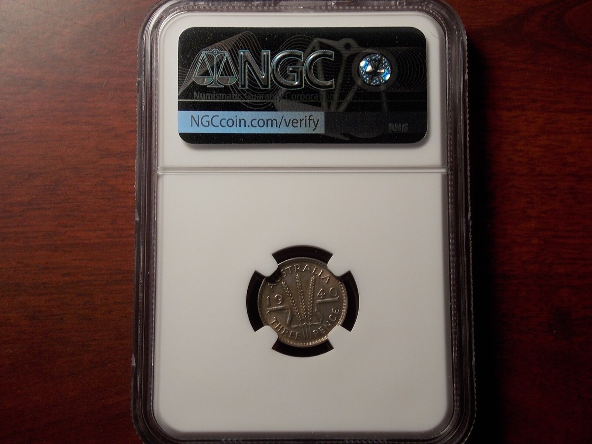1940 Australia 3 Pence NGC AU | eBay