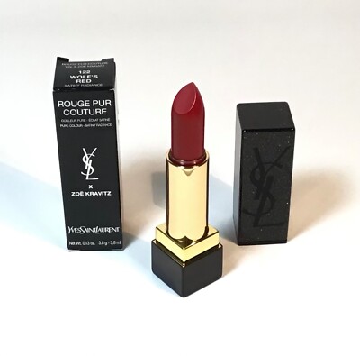 YSL Rouge Pur Couture 122 WOLF'S RED lipstick X ZOE KRAVITZ  new in box
