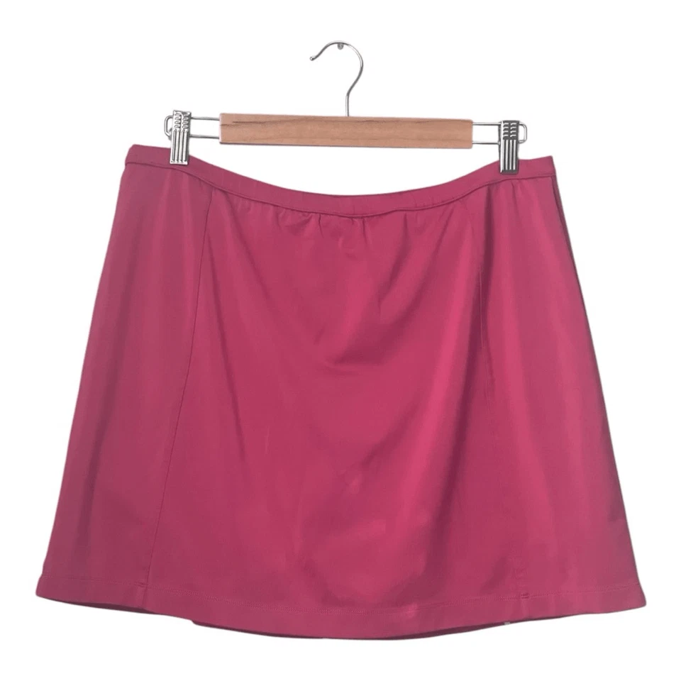 Izod Cool FX Skort Skirt Size Large Pink Pull On Stretch Golf Pickleball Active - Image 3 of 4