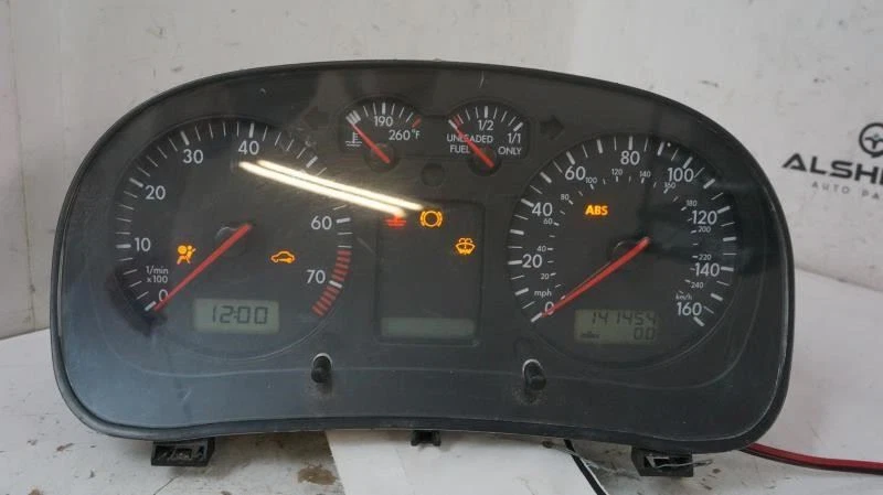 Volkswagen Jetta 2001 velocímetro medidor cuadro de instrumentos 141 k 1J0920905 k fabricante de equipos originales Foto 4 de 4