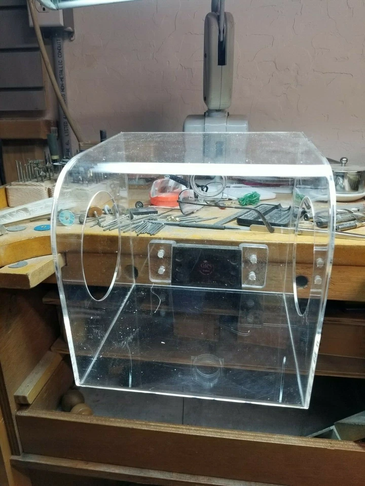 CAJA PULIDO JOYERÍA SUPERIOR BANCO con CONEXIÓN DE VACÍO Y MONTAJE GRS. Foto 2 de 4