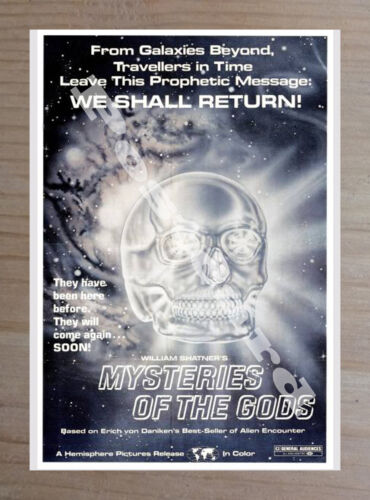 Historic Mysteries Of The Gods 1976 Movie Advertising Postcard - Picture 1 of 2