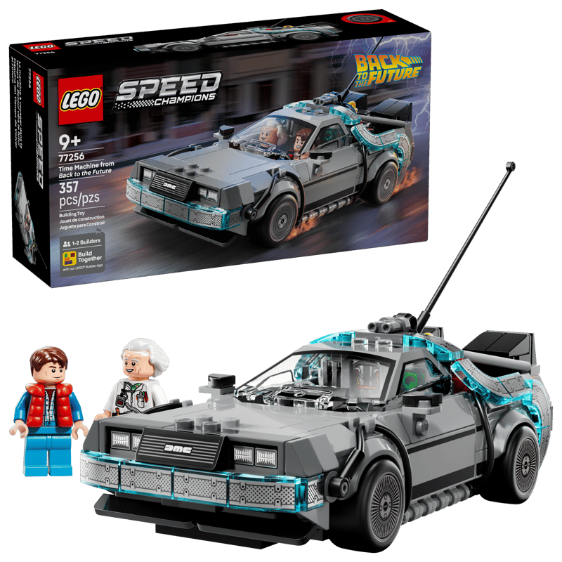 Lego Unisex Orange/Brown Speed Champions Time Machine From Back To The Future 77256 - Image 13