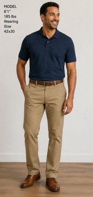 Dockers Mens Pants 42 x 30 Iron Free Khaki Classic Fit 03