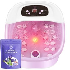 MoodRelish Foot Spa Bath Massager with Heat Bubbles and Vibration Massage and...