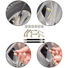 Kit d'extension de valve de pneu, outil réparation pneus pour scooters,