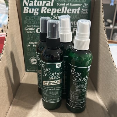 Eco Lips Bug Soother Max/ Bug soother Natural Bug Repellent Spray  (2) 4 Fl Oz 