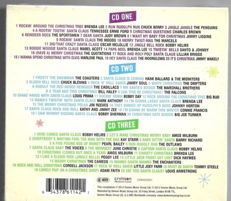 ROCKIN AROUND THE CHRISTMAS TREE 60 ROCKIN CHRISTMAS CLASSICS 3 CDs SEALED - Image 2 of 2