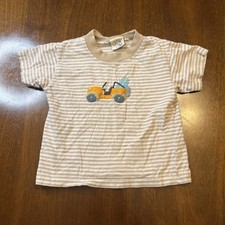 Luigi Kids Toddler 2T Striped Short Sleeve T-Shirt Jeep Surfboard